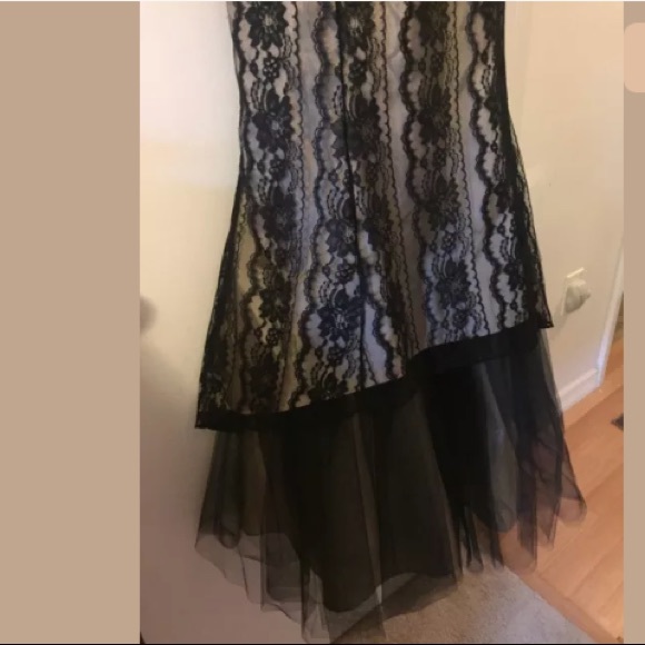 Stunning black and tie dress size 8 - Picture 7 of 9